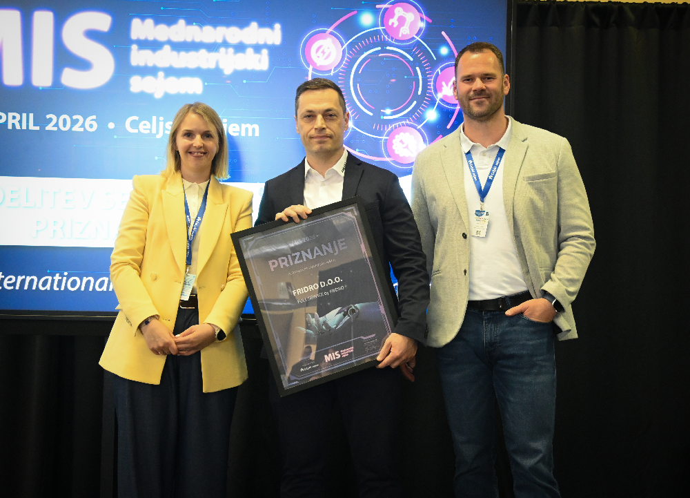 Prejem priznanja Fridro na sejmu Celje